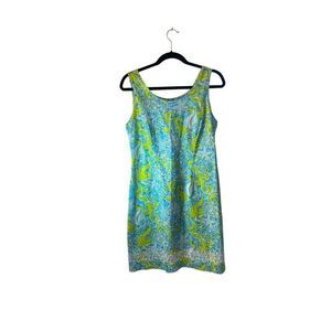 Key West women’s see beach print knee length sundress size 6